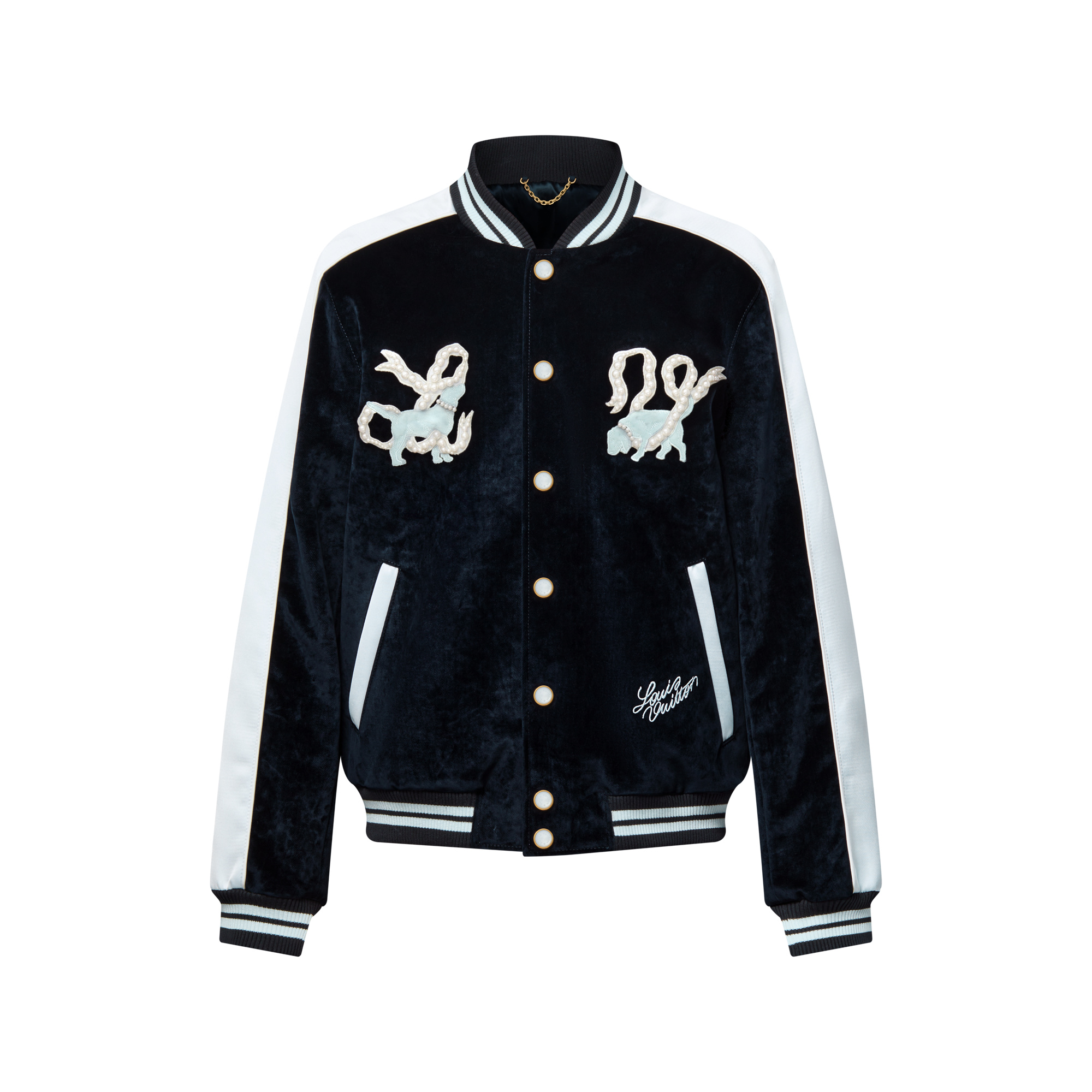 Denim Velvet Souvenir Jacket - Luxury Blue | LOUIS VUITTON